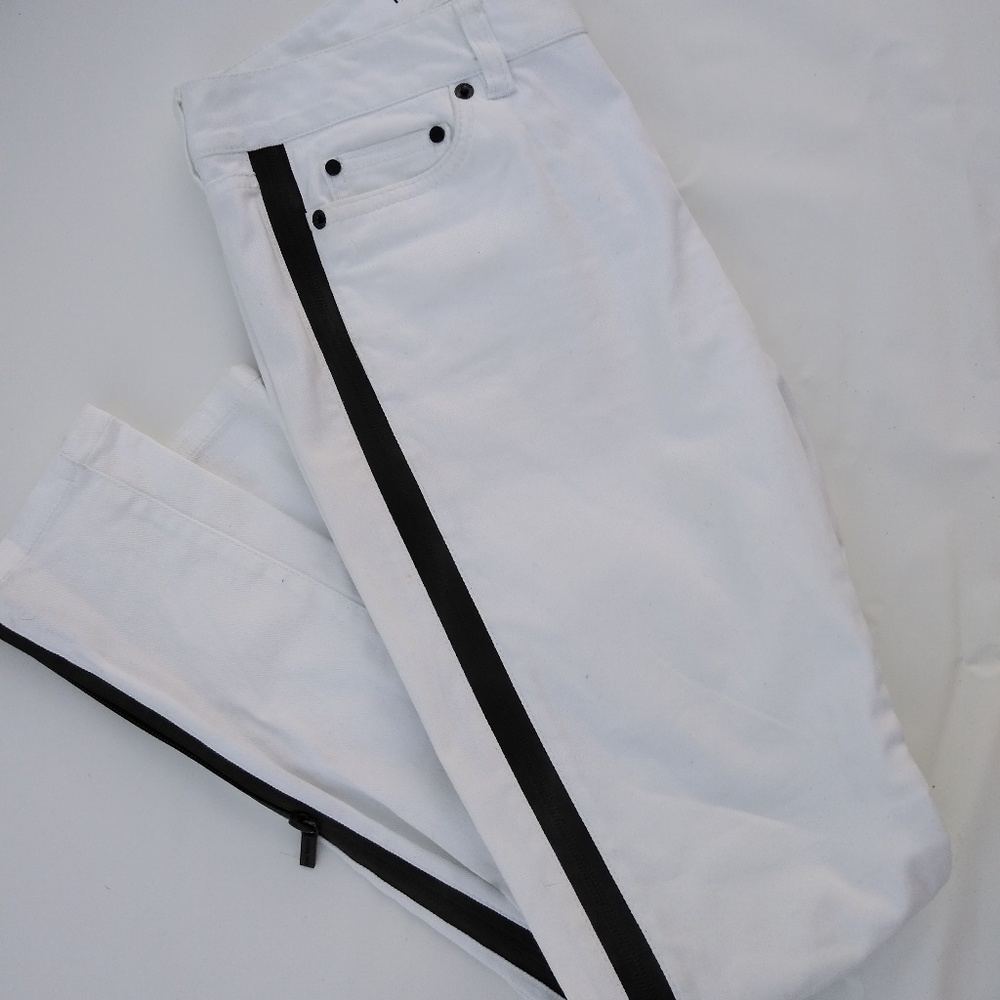 White and black Michael kors jeans
